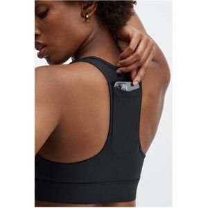 Fabletics sports bra with phone/key pocket, M